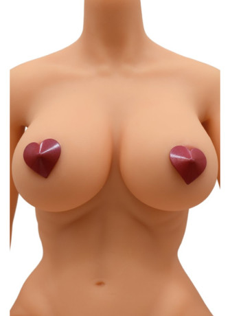 Nipple Métal rouge Cache tétons cœur - 202000106